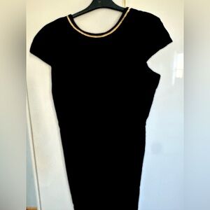 Jessica Howard Black Velvet fitted dress